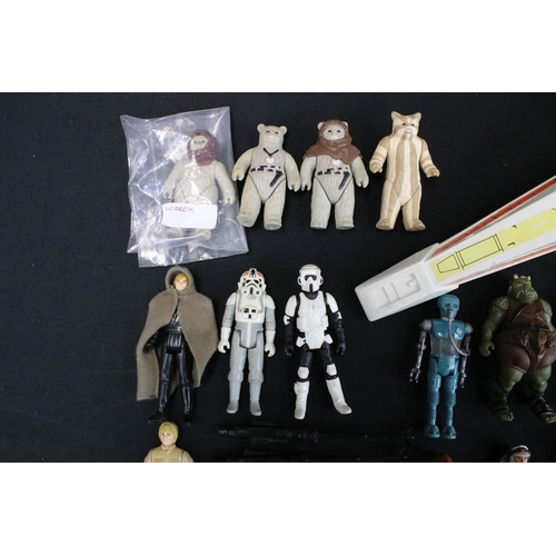 1671 - Star Wars - 40 Original Star Wars figures to include Gamorrean Guard, Biker Scout, Luke Skywalker (J... 