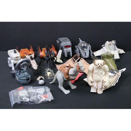 1672 - Star Wars - 11 Original Star Wars Mini Rig / Vehicle sets to include 2 x AST-5, INT-4 with instructi... 