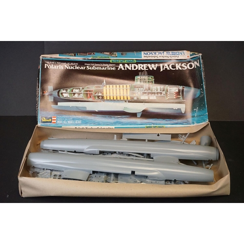 392 - Four boxed plastic model kits to include Aurora no. 921 Star Trek U.S.S. Enterprise (partly built), ... 