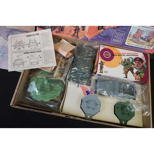 393 - Boxed Airfix Combat Pack ' Battle Action with firing Pillboxes ', set no. 51511-3, with German Infan... 