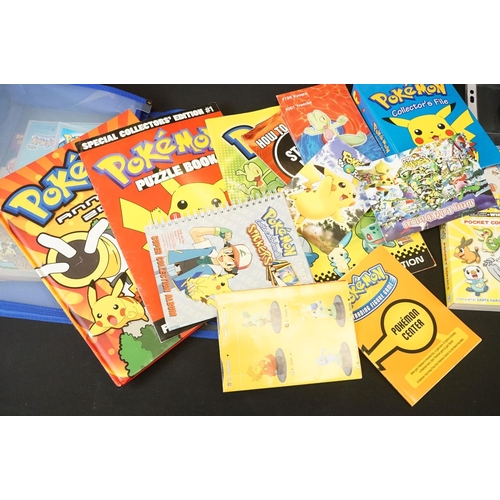 394 - Pokémon Trading Cards - Boxed MB Pokemon Master Trainer board game along with Pokemon collectibles t... 