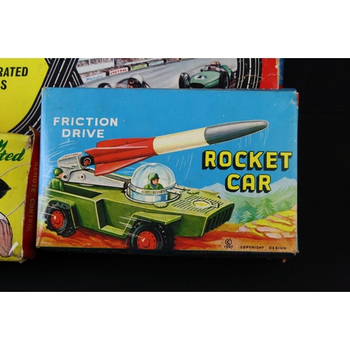 344 - Three boxed car related toys to include Battery Operated Speedking Super (gd condition with one driv... 