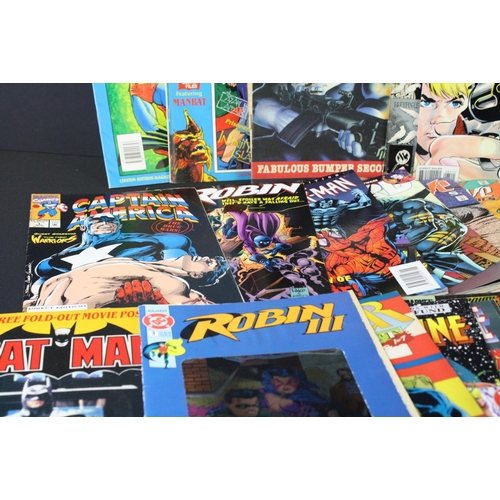 354 - Comics - 56 90s Marvel & DC comics featuring Batman, Robin, Captain America, X-Men, Uncanny Origins,... 