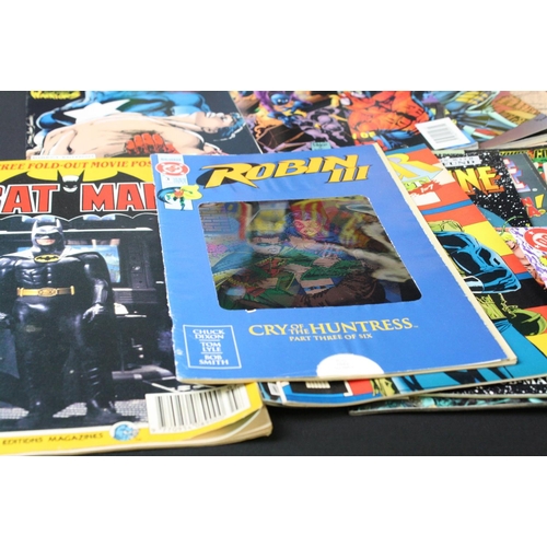 354 - Comics - 56 90s Marvel & DC comics featuring Batman, Robin, Captain America, X-Men, Uncanny Origins,... 