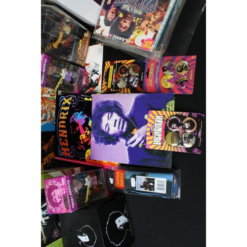 364 - Collection of Jimi Hendrix figures & memorabilia to include a McFarlane Toys Jimi Hendrix figure (bo... 