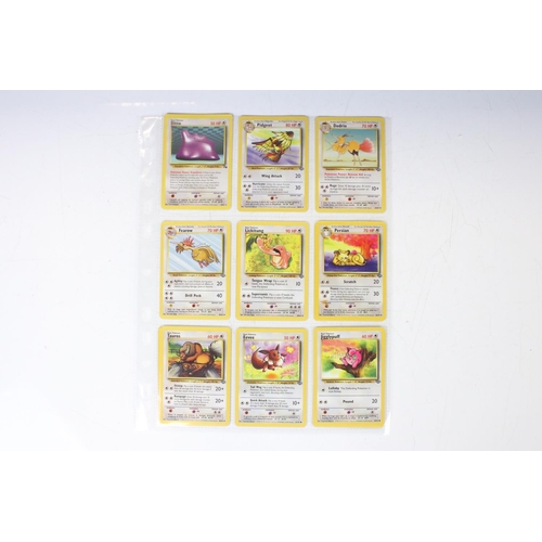 566 - Pokémon Trading Cards - Collection of Wizards Of The Coast Pokemon Cards featuring Jungle Set, Base ... 