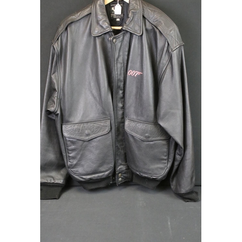 396 - James Bond Collectibles to include Event! James Bond Die Another Day Cast & Crew Leather Jacket (XL)... 