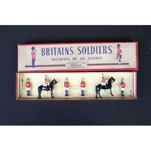 409 - Three boxed Britains ' Regiments Of All Nations ' metal figure sets to include 196 - Greek Army - Th... 