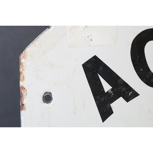 136 - Advertising - ' Agent For Pullars' Dye Works, Perth ' double-sided enamel sign, with black lettering... 
