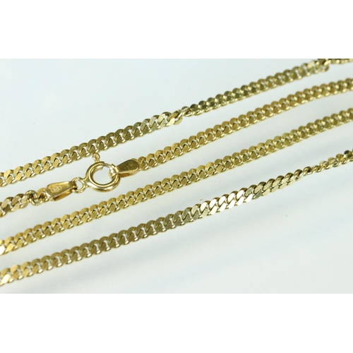 100 - Half sovereign coin pendant necklace, George V dated 1915, 9ct gold mount, 9ct yellow gold flat curb... 