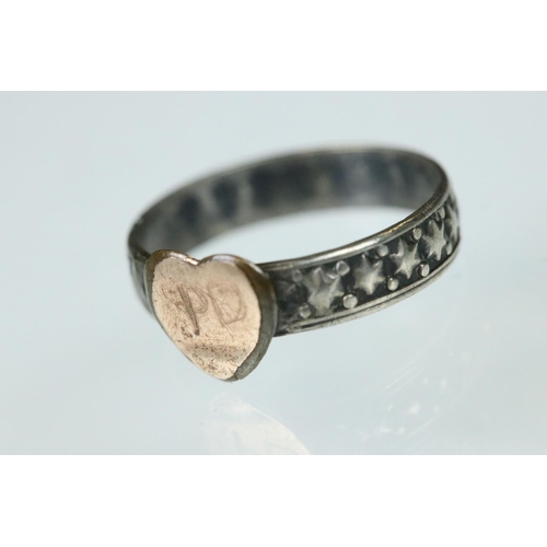 111 - Orange topaz white metal ring, the round mixed cut topaz diameter approx 8mm, claw set, tapered shou... 