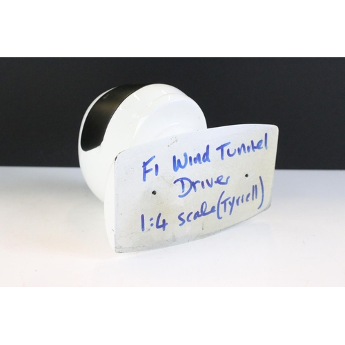 152 - Formula One (F1) Tyrrell wind tunnel driver model, 1/4 scale, approx 15cm high