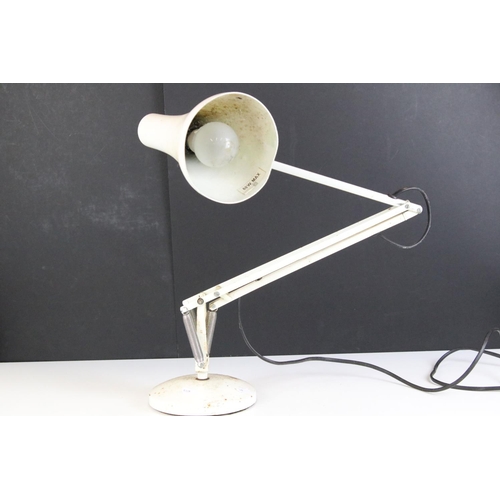 162 - Mid 20th C 'Anglepoise Lighting Ltd' Model 90 white enamel anglepoise lamp