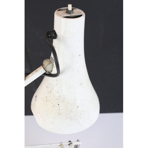 162 - Mid 20th C 'Anglepoise Lighting Ltd' Model 90 white enamel anglepoise lamp