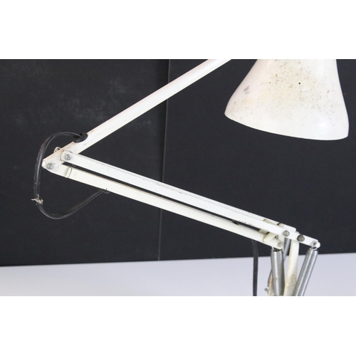 162 - Mid 20th C 'Anglepoise Lighting Ltd' Model 90 white enamel anglepoise lamp