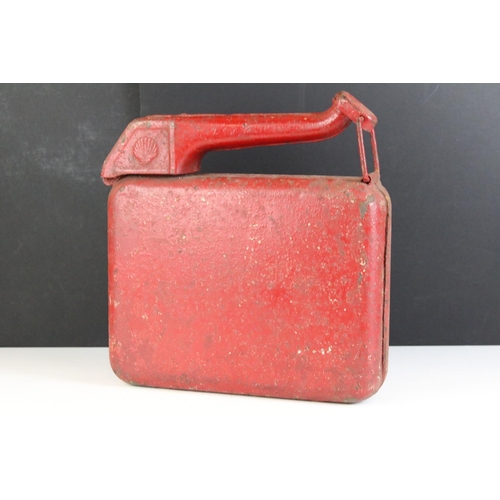 165 - Petroliana - A Shell red oil can, Elephant shape, with fold-out 'nozzle', approx 31.5cm wide