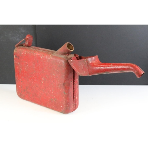 165 - Petroliana - A Shell red oil can, Elephant shape, with fold-out 'nozzle', approx 31.5cm wide