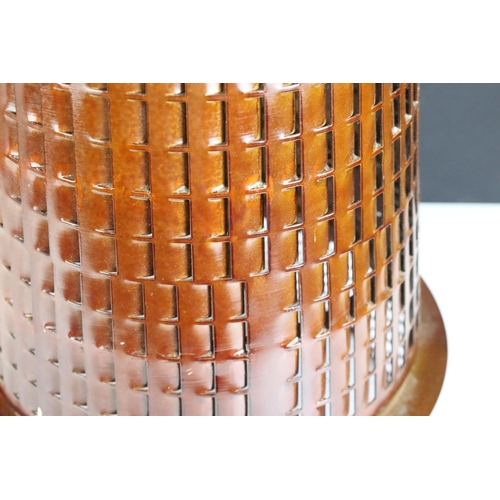 177 - Rolls Royce jet APU engine diffuser (R 40) of conical form with pierced sides. Measures 54cm tall.
