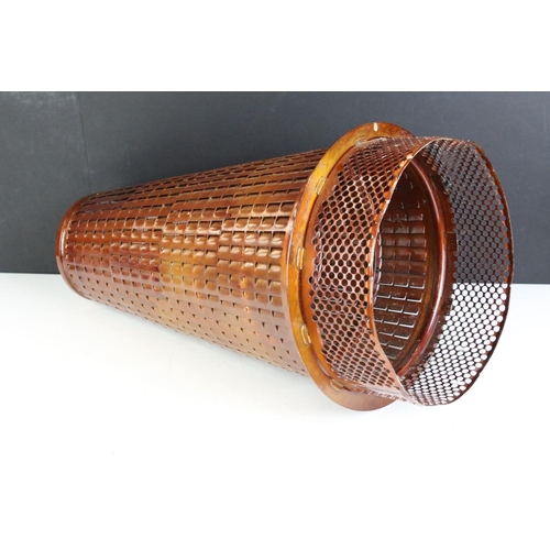 177 - Rolls Royce jet APU engine diffuser (R 40) of conical form with pierced sides. Measures 54cm tall.