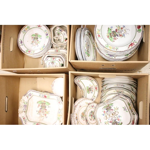 60 - Copeland (Late) Spode 'Old Bow' dinnerware to include 11 dinner plates, 12 crescent side dishes, 12 ... 