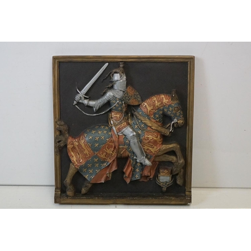 レリーフ壁掛け彫刻 MARCUS DESIGNS knight