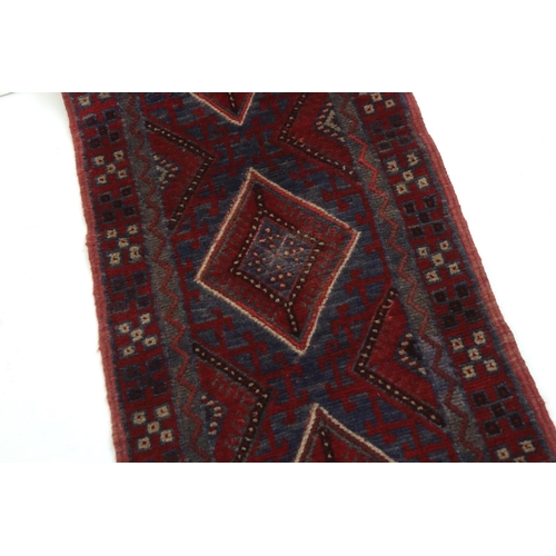 494 - Woollen Hand Knotted Meshwani Runner Rug, 234cm x 54cm