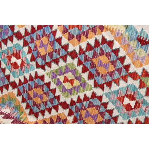 505 - Woollen Hand Knotted Chobi Kilim Rug, 191cm x 130cm