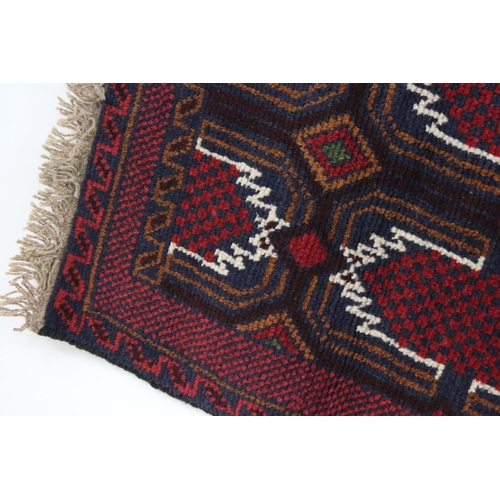 503 - New Baluchi Woollen Rug, 142cm x 80cm