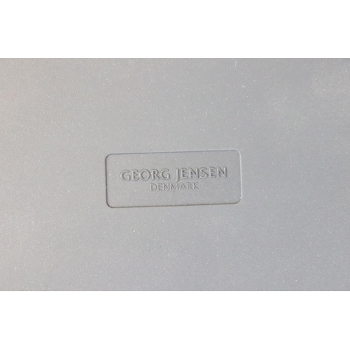 135 - Georg Jensen stainless steel pen holder. Approx. 15cm wide