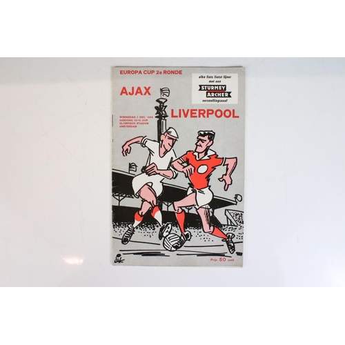 548 - Football Programmes - 16 Liverpool European away fixture programmes from 1960s to 1980s to include v... 