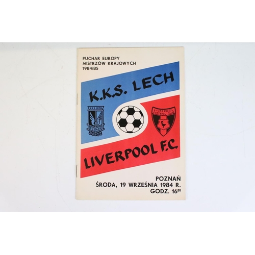 548 - Football Programmes - 16 Liverpool European away fixture programmes from 1960s to 1980s to include v... 