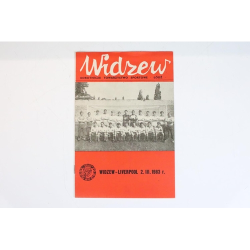 548 - Football Programmes - 16 Liverpool European away fixture programmes from 1960s to 1980s to include v... 