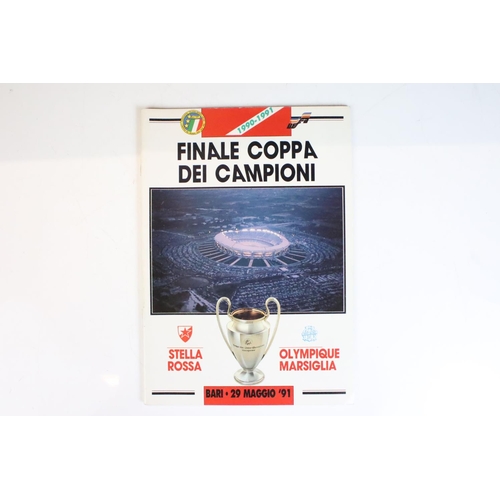 552 - Football Programmes - Three European Cup Final programmes to include 1991, 1992 & 1993, all vg with ... 