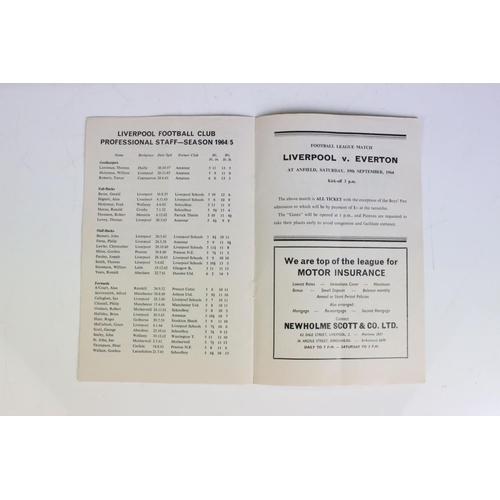 557 - Football Programmes - Large collection of home Liverpool programmes from 1964 to present day, all fe... 