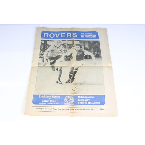 559 - Blackburn Rovers football programmes 1950 onwards, approx 70 programmes, 12 x 1950s, 12 x 1960s and ... 