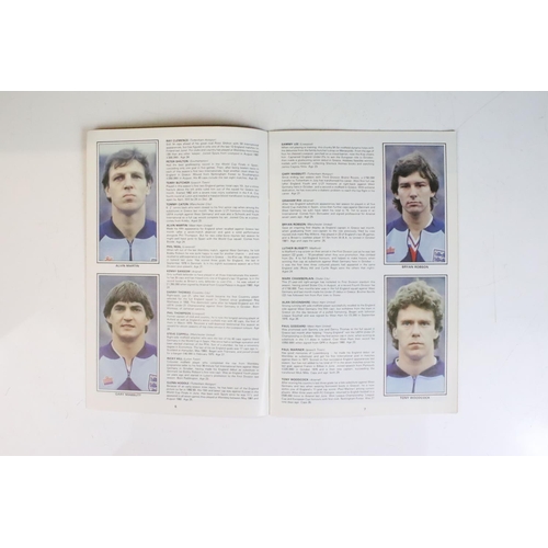 564 - Football programmes over 40 England homes from 1966-86 all smaller sized programmes with slight dupl... 