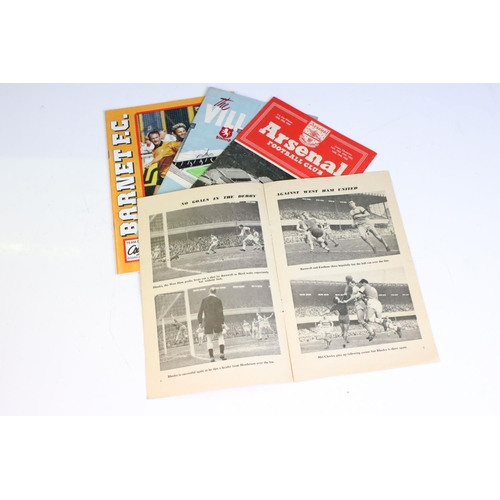 568 - 1960s onwards football programmes over 180 items A-M, includes approx 180 programmes, from 40 differ... 