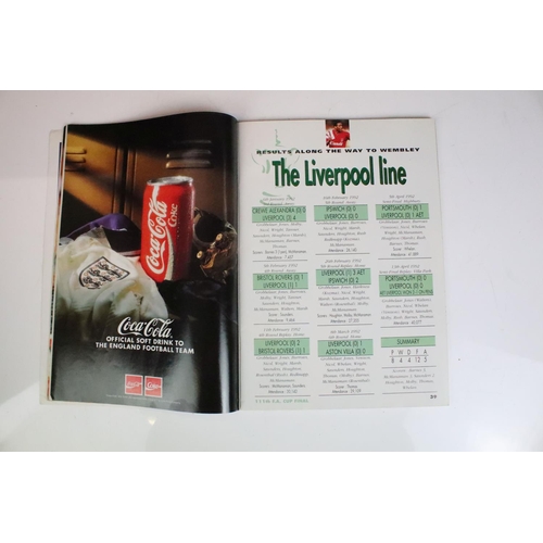 572 - Football Programmes - Complete run of FA Cup Final programmes from 1970 to 2005 including replays pl... 