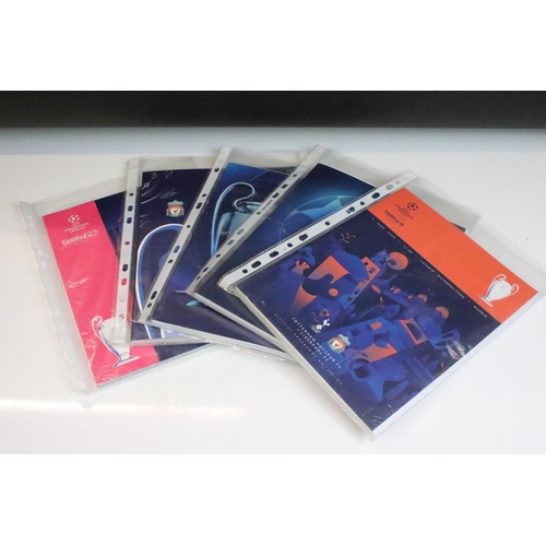 578 - Football Programmes - Complete run of Champions League Final programmes from 1999 to 2023, 25 progra... 