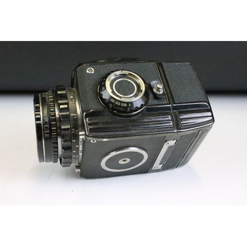 190 - Single lens reflex, medium format Bronica Zansa Camera together with 75mm f/2.8 lens