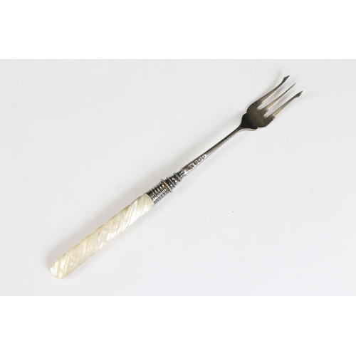 220 - A small collection of mixed sterling silver to include a money clip, sugar tongs and two forks one h... 