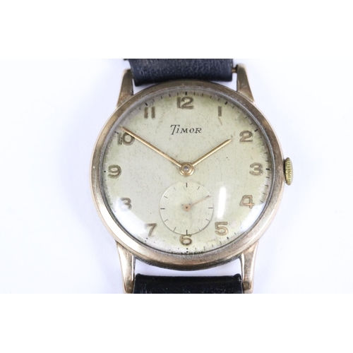 225 - A small collection of four gents and ladies wristwatches to include a 9ct gold cased gents Timor exa... 