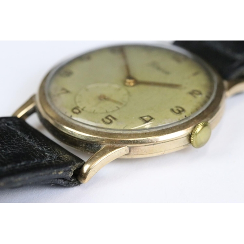 225 - A small collection of four gents and ladies wristwatches to include a 9ct gold cased gents Timor exa... 