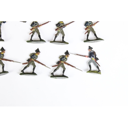 251 - A set of miniature hand painted lead soldiers.