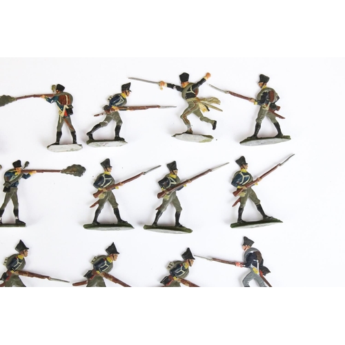 251 - A set of miniature hand painted lead soldiers.