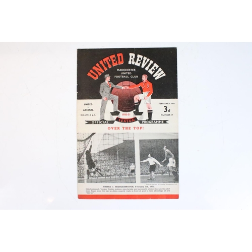 587 - Batch of approx. 49 football programmes from season 1950/1, London clubs feature heavily but also in... 