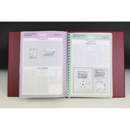 611 - ' The World Cup Masterfile ' Album with twenty four World Cup Football First Day Issues including an... 