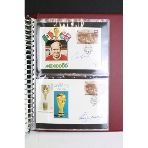 611 - ' The World Cup Masterfile ' Album with twenty four World Cup Football First Day Issues including an... 