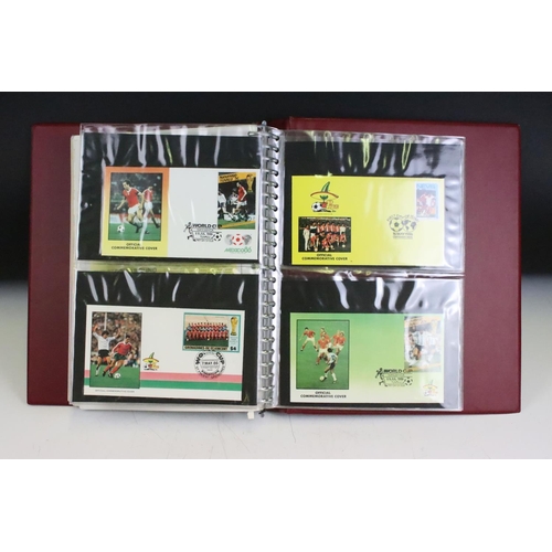 611 - ' The World Cup Masterfile ' Album with twenty four World Cup Football First Day Issues including an... 