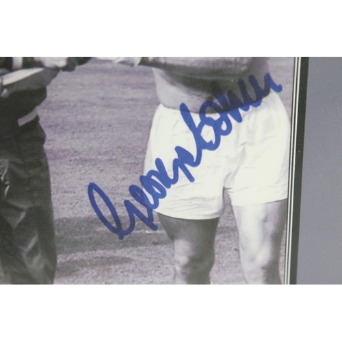 612 - England 1966 World Cup interest - Photographic Display of Alan Ball with signature below (with certi... 